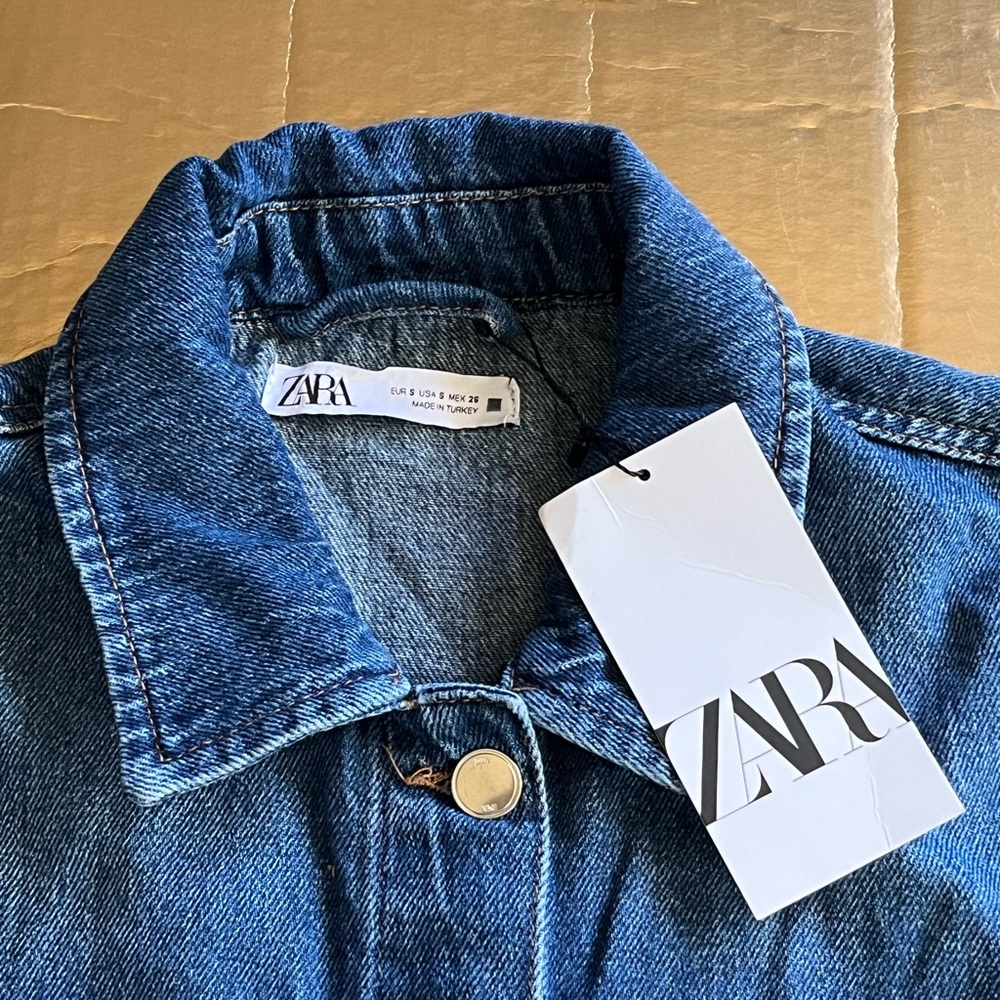 Zara ~ Stretch Jean Jacket - Picture 2 of 9
